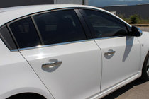 Chevrolet Cruze 2009–2015 Vindueslister i rustfrit stål HB, Carmos - tyrkisk stål foto 1