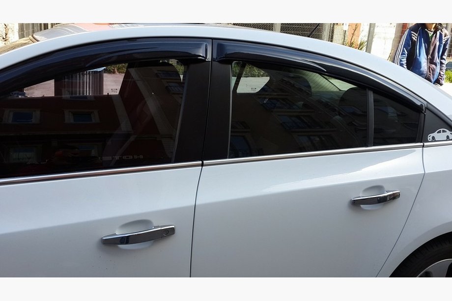 Chevrolet Cruze 2009–2015 Vindueslister i rustfrit stål Sedan, OmsaLine - Italiensk rustfrit stål Foto 4