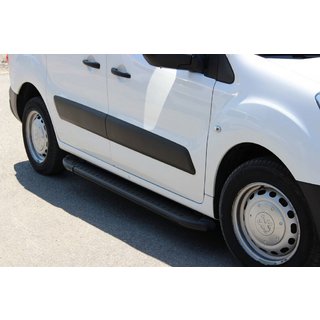 Sidetrin Allmond Black (2 stk., aluminium) Peugeot Partner Tepee 2008–2018 foto 1