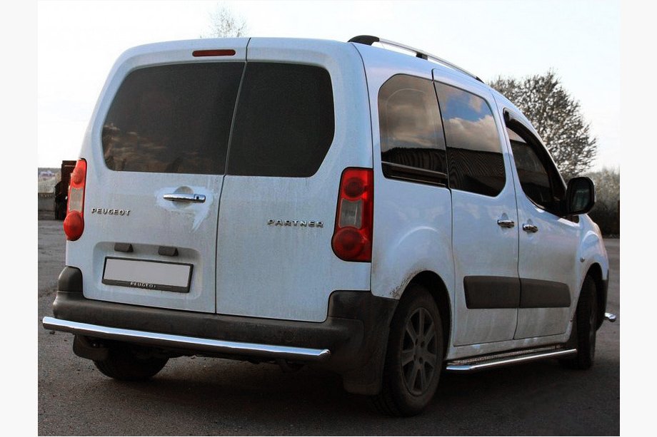 Peugeot Partner Tepee 2008–2018 Bageste beskyttelsesbøjle AK002 (rustfrit stål) Image