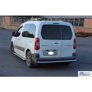 Bageste beskyttelsesbøjle AK002 (rustfrit stål) Peugeot Partner Tepee 2008–2018 foto 3