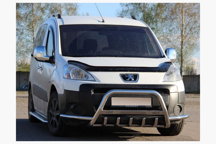 Peugeot Partner Tepee 2008–2018 Bullbar WT003-Plus (rustfrit stål) Image