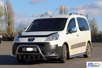 Peugeot Partner Tepee 2008–2018 Bullbar WT003-Plus (rustfrit stål) foto 2