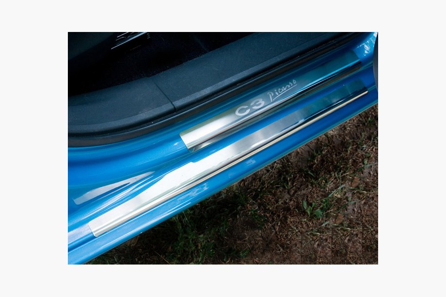 Citroen C-3 Picasso 2010–2017 Natanika Premium dørtrinslister (8 stk., rustfrit stål) Image