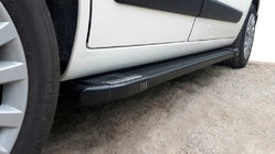 Citroen Nemo 2007–2017 Sidetrin Rainbow Black (2 stk., aluminiumsprofil) foto 2