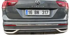 Volkswagen Tiguan 2016–2023 Pyntelister med udstødningsrørs-imitationsender 2020+ (3 stk., rustfrit stål) foto 2