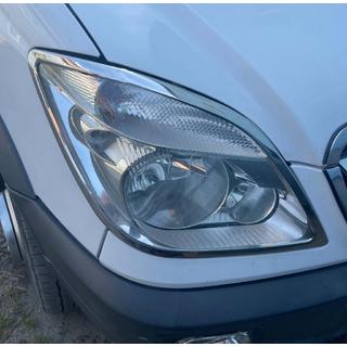 Krom forlygterammer (2006-2013, 2 stk., rustfri stål) Mercedes Sprinter W906 2006–2018 foto 1