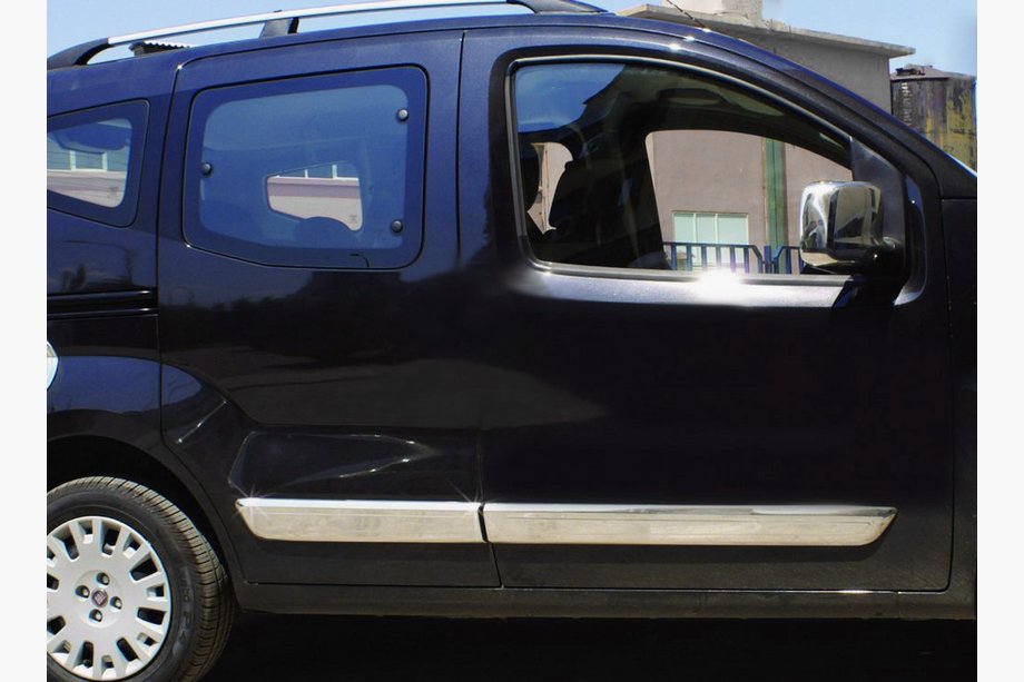 Peugeot Bipper 2008–2017 Dørlister (4 stk., rustfrit stål) Carmos - Tyrkisk stål Image