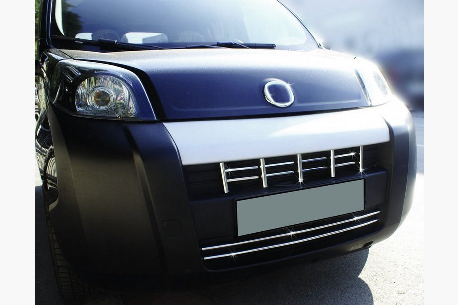 Peugeot Bipper 2008–2017 Grillafdækning i rustfrit stål (15 dele) Carmos - Tyrkisk stål Image