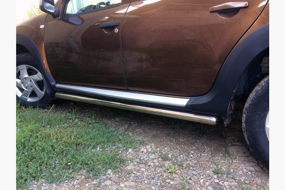 Dacia Duster 2008–2018 Siderør (2 stk., rustfrit stål) Image