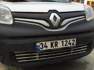Renault Kangoo 2008–2020 Hel grillindsats til kofanger (rustfrit stål) foto 4