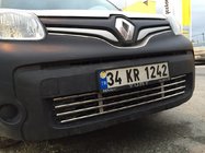 Renault Kangoo 2008–2020 Hel grillindsats til kofanger (rustfrit stål) foto 6