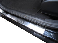 Renault Logan I 2008–2013 Dørtrinslister OmsaLine (4 stk., rustfrit stål) foto 1