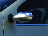 Renault Logan I 2005–2008 Komplette spejlkapper (2 stk.) OmsaLine - Italiensk rustfrit stål foto 5