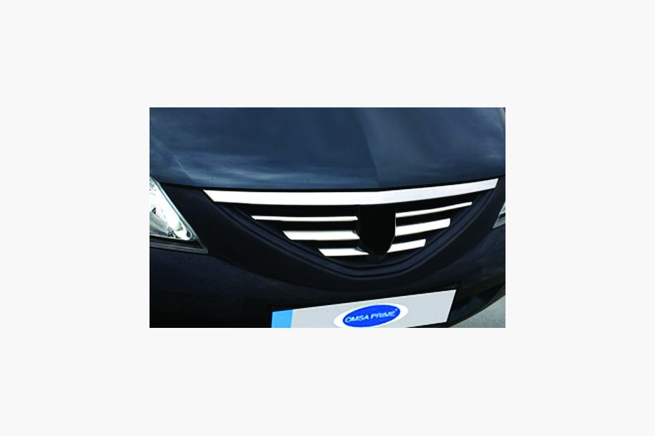 Dacia Logan MCV 2004–2014 Frontgrill-lister i rustfrit stål Image