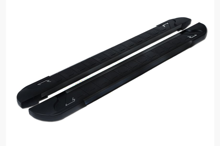 Audi Q7 2015–2026 RedLine Black side trinbrætter (2 stk., aluminium) Image