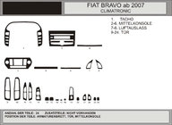 Fiat Bravo 2008–2016 Instrumentbordslister (Hartman) Blå foto 1