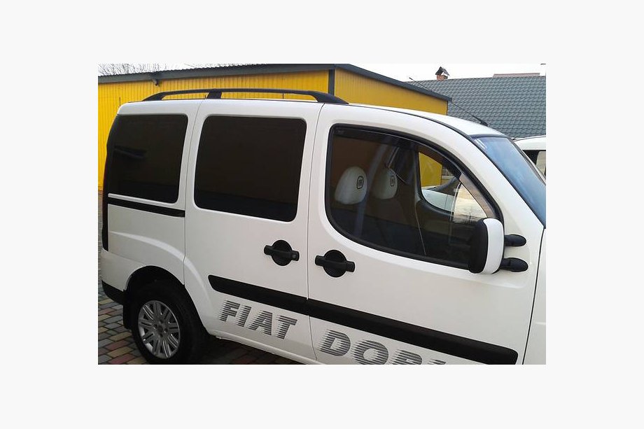Fiat Doblo I 2005–2010 Sorte tagrælinger Standard base, plastfødder Foto 3