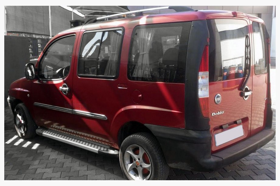 Fiat Doblo I 2005–2010 Sidetrin Allmond Grey (2 stk., aluminium) Standard base Foto 3