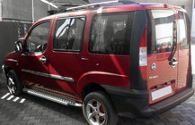 Fiat Doblo I 2005–2010 Sidetrin Allmond Grey (2 stk., aluminium) foto 3
