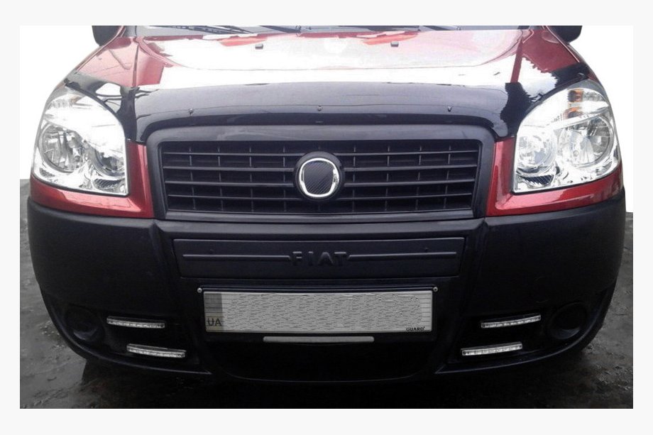 Fiat Doblo I 2005–2010 Midterste vinterafdækning til kølergrill Blank Foto 2