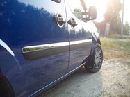 Fiat Doblo I 2005–2010 Dørlister, smal model (4 stk., rustfrit stål) OmsaLine - italiensk rustfrit stål foto 2
