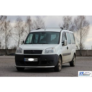 Frontbeskyttelse ST008 (2 stk., rustfrit stål) Fiat Doblo I 2005–2010 foto 2