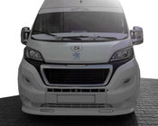 Peugeot Boxer 2006–2025 Frontspoilerlæbe 2014↗︎ (smal med LED, klar til lakering) foto 1