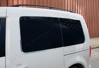 Volkswagen Caddy 2010–2015 Kromlister til bagruder (12 stk., rustfrit stål) foto 1