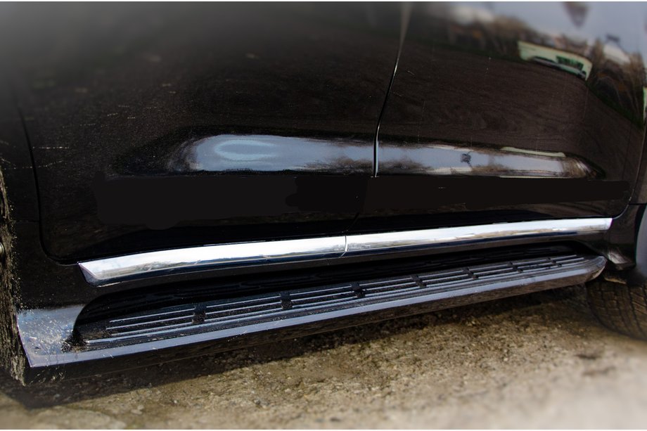Lexus LX570/450d 2008–2022 Sidetrin Exlusive (design 2021) Sort farve Image