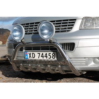 Kængurugitter WT003 (rustfrit stål) Volkswagen T5 Transporter 2003–2010 foto 3
