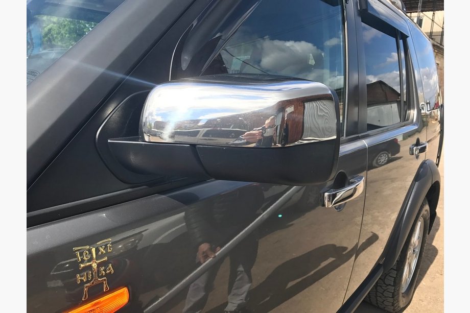 Land Rover Discovery III 2004–2009 Spejlkåber til sidespejle (2 stk., rustfrit stål) Foto 3