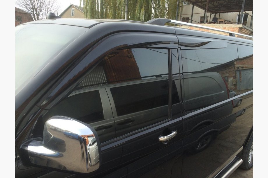 Volkswagen T5 Transporter 2003–2010 Vindafvisere til vinduer (4 stk., Sunplex Sport) Image