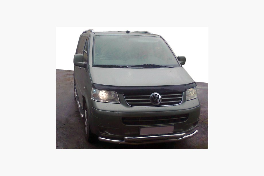 Volkswagen T5 Multivan 2003–2010 Dobbelt frontbøjle 60/48 mm (rustfrit stål) 60 x 60 mm Image