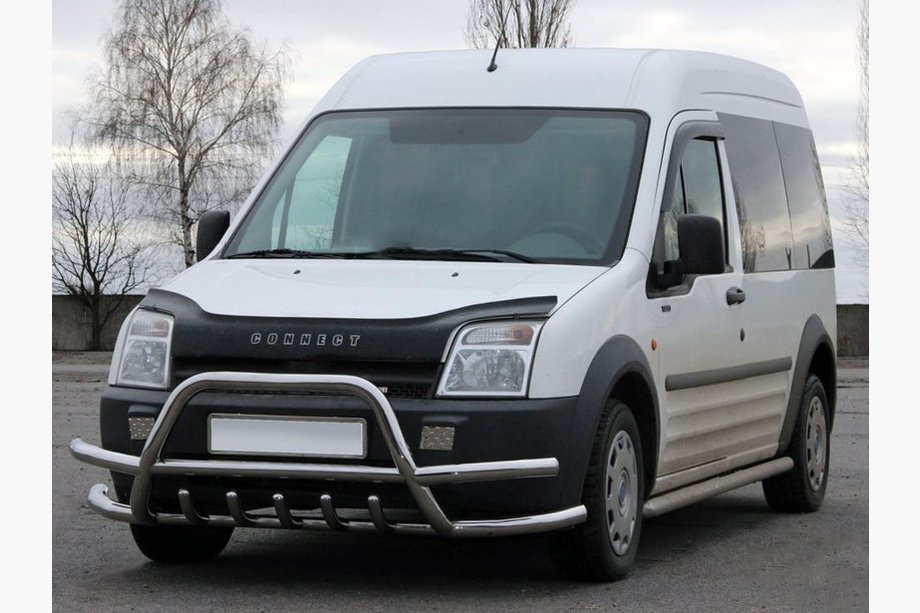 Ford Connect 2010–2013 Frontbøjle med dobbelte rør WT003-Plus-2 (rustfrit stål) Image