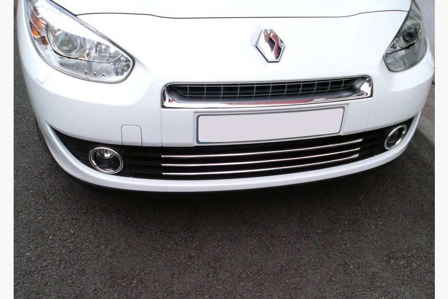 Renault Fluence 2009–2016 Rustfri stål pyntelister til kofangergrill (2009-2013) Image