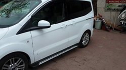 Ford Connect 2014–2021 Siderør DOT-Line (2 stk., aluminium) Standard base foto 3