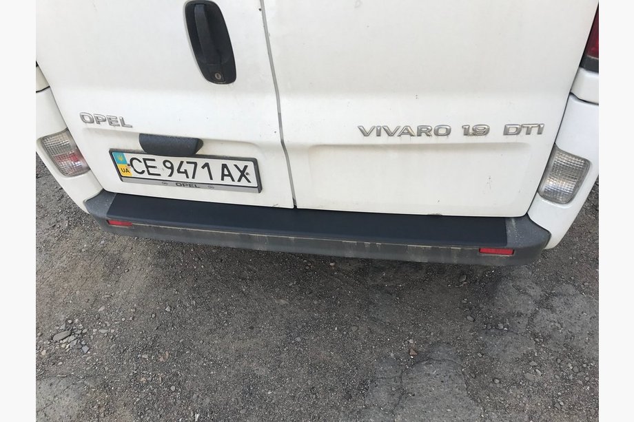 Opel Vivaro 2001–2015 Krom bagkofangerbeskytter DDU (ABS) Foto 4
