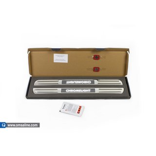 Dørtrinslister med LED-belysning (2 stk., rustfrit stål) Ford Courier 2014–2023 foto 2