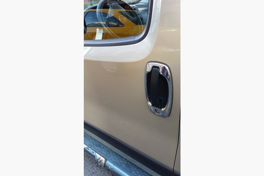 Fiat Fiorino/Qubo 2008–2024 Dørgrebsrammer i rustfrit stål (4 stk.) Foto 2
