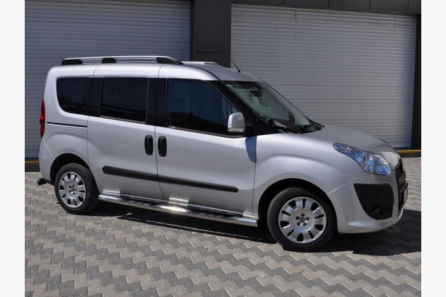 Fiat Doblo II 2010–2022 Siderør (2 stk., rustfrit stål) 60 mm, standard base Foto 5