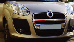 Fiat Doblo II 2010–2022 Kromlister til kølergrill (2010-2015, komplet, rustfrit stål) foto 1