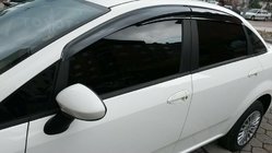Fiat Linea 2006–2018 Vindafvisere til vinduer (4 stk., Sunplex Sport) foto 2