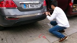 Fiat Linea 2006–2018 Krom pyntelister til bagkofangerens bagkant (2012↗, rustfrit stål, 3 stk.) foto 3