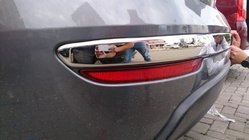 Fiat Linea 2006–2018 Krom pyntelister til bagkofangerens bagkant (2012↗, rustfrit stål, 3 stk.) foto 4