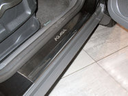 Ford Kuga 2008–2013 Dørtrinslister Nathaniko (4 stk., rustfrit stål) Premium - 3M dobbeltklæbende tape, 0,8 mm foto 1