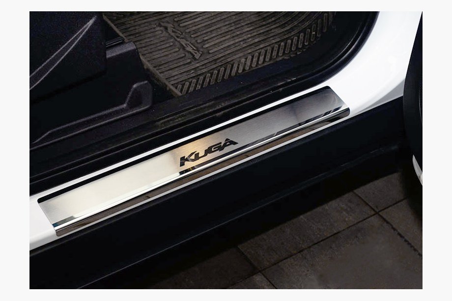 Ford Kuga/Escape 2013–2019 Dørtrinslister Nathaniko (4 stk., rustfrit stål) Standard - Lohmann tape, 0,5 mm Image