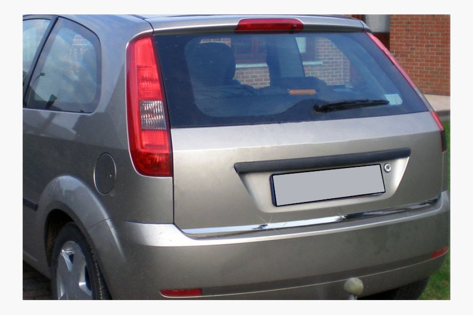 Ford Fiesta 2002–2008 Kantliste til bagklap i rustfrit stål Carmos - Tyrkisk stål Image