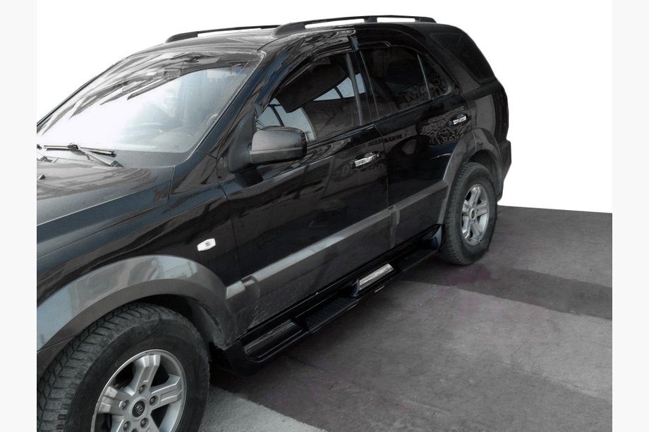 Kia Sportage 2004–2010 Plastik sidetrin S002 (plast) Sort Image