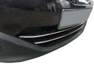Nissan Qashqai 2010–2014 Nedsat! Lister til nederste kølergrill (2 stk., rustfrit stål) foto 1